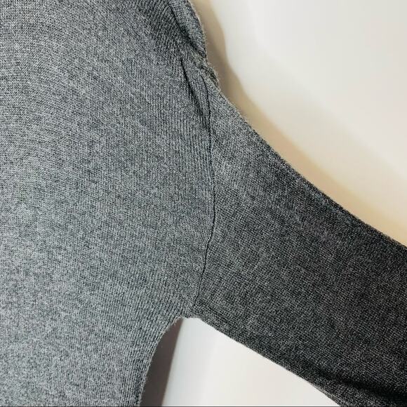 Madewell Grey Tie Front Sweater Sz XS - Picture 2 of 4